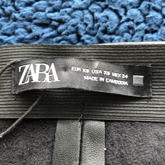 ZARA Black Faux leather Pants-(Sz XS) - Picture 10 of 16